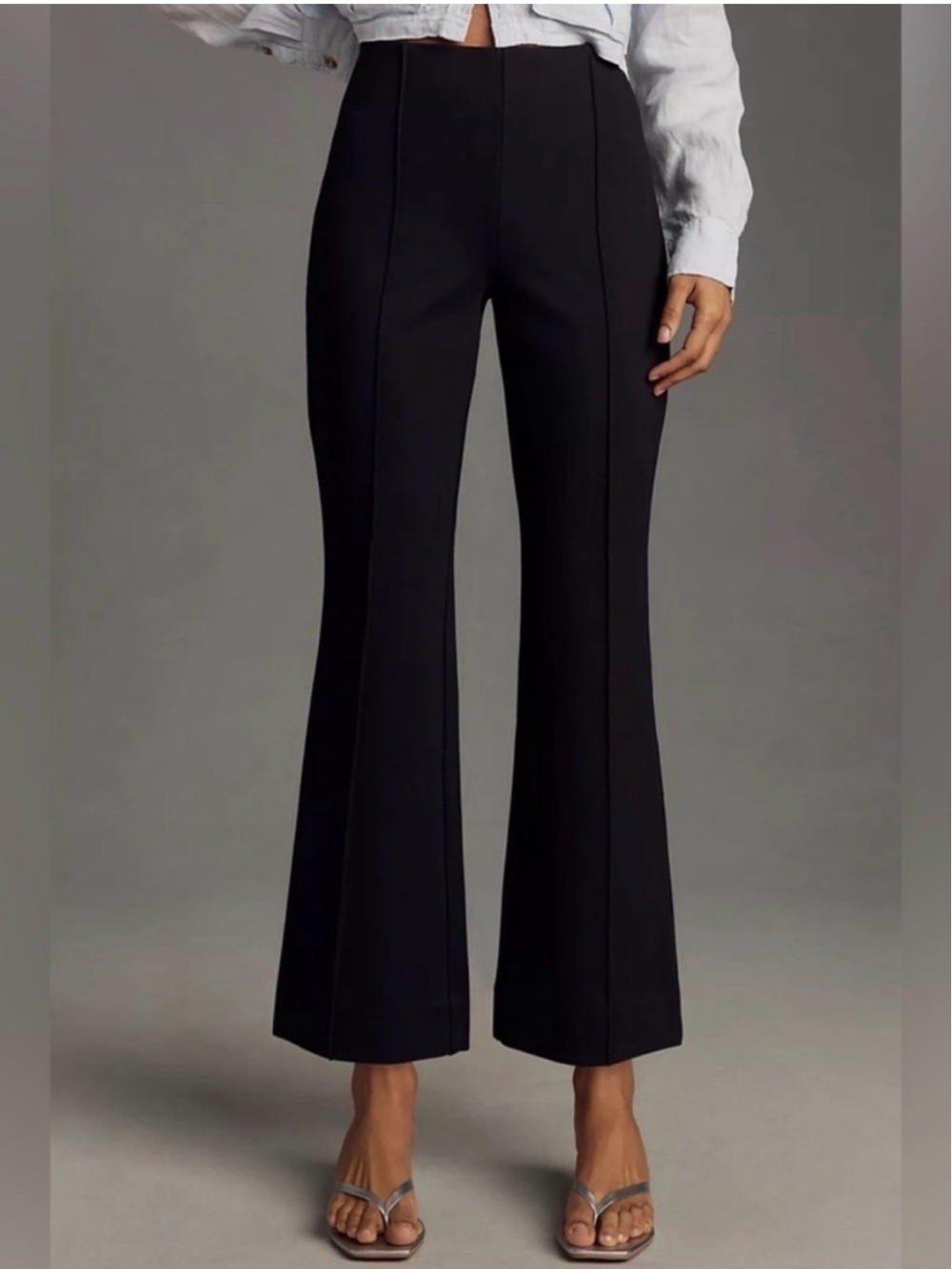 Anthropologie Maeve The Margot Kick-Flare Cropped Pants Women’s size XSmall - Picture 2 of 14